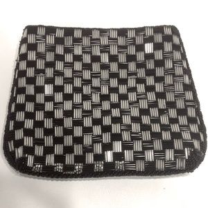 VINTAGE PURSE BEADED BAG HAND MADE HONG KONG STRAP